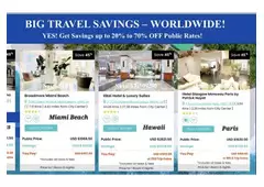 Get huge discounts with our exclusive travel savings program.