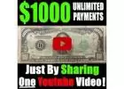 Make $1000 Sharing a YouTube video